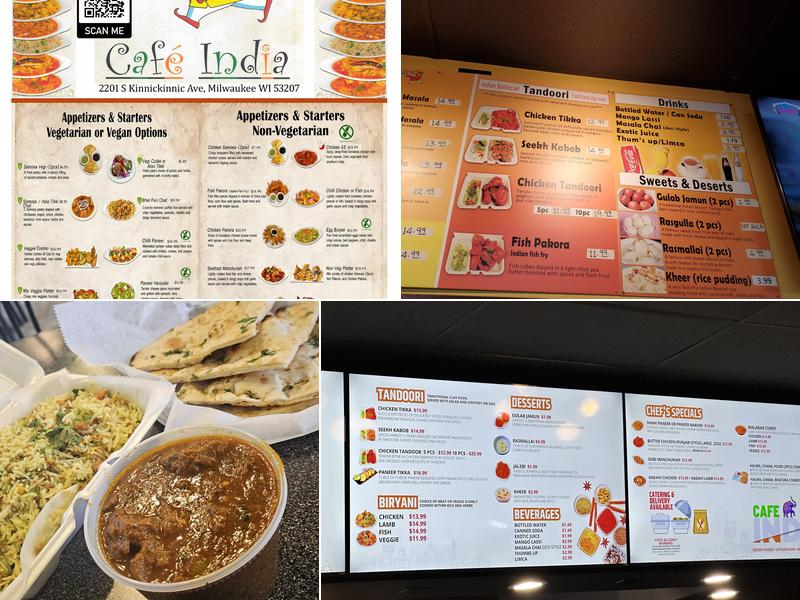 Cafe India Menu
