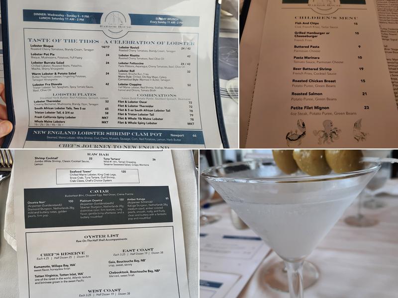 Harbor House Menu