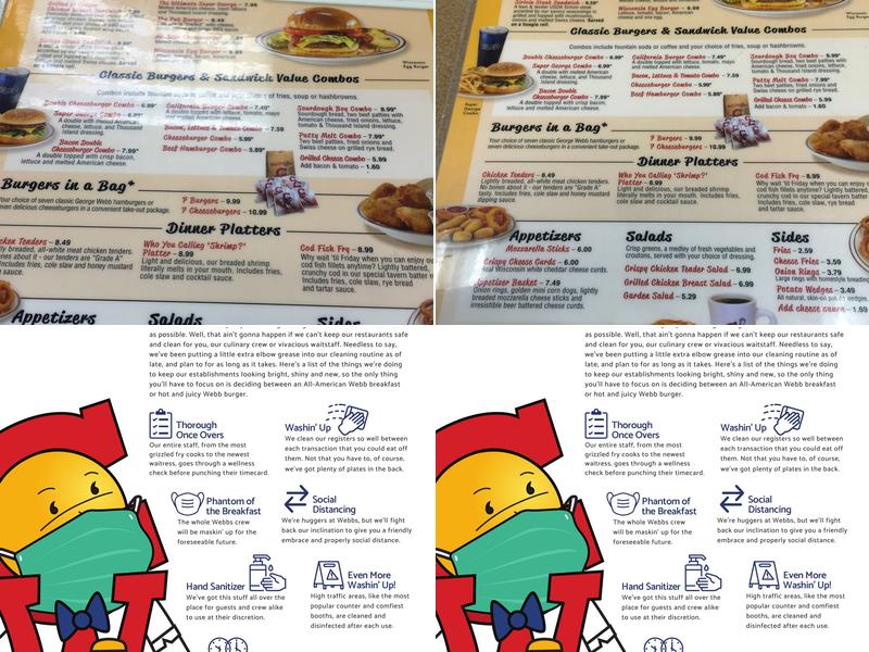 George Webb Restaurant Menu