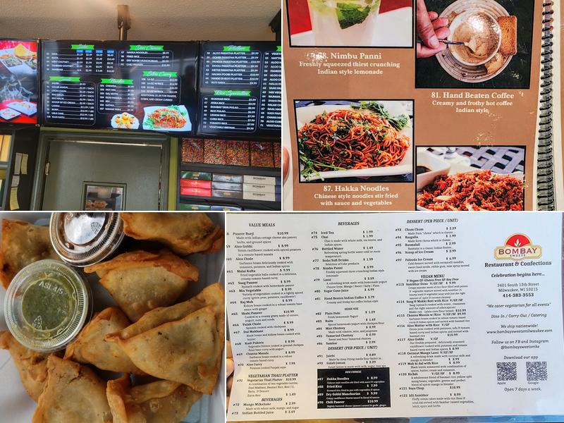 Bombay Sweets Menu