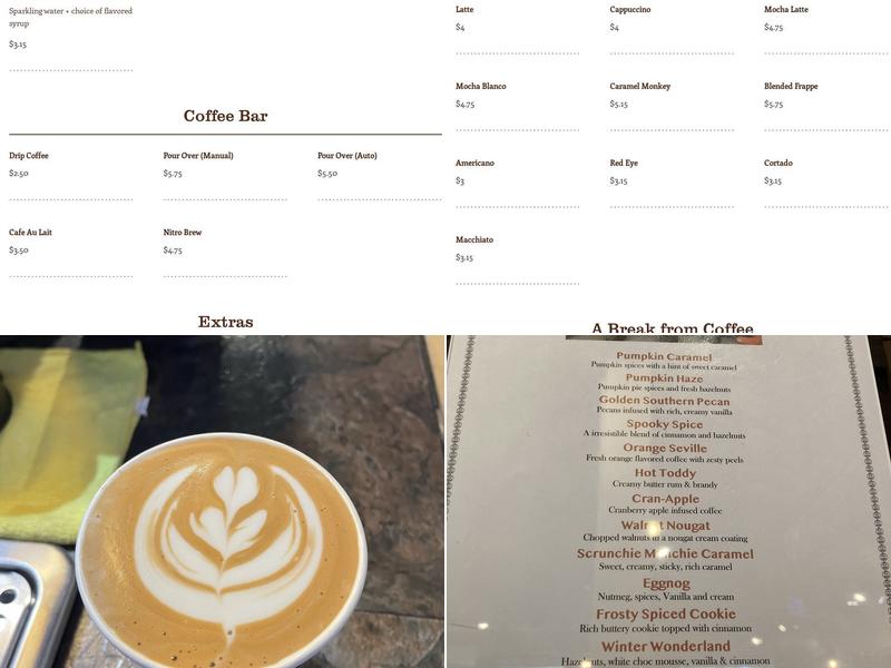 Latitude Café Roasting Co. - Germantown Menu