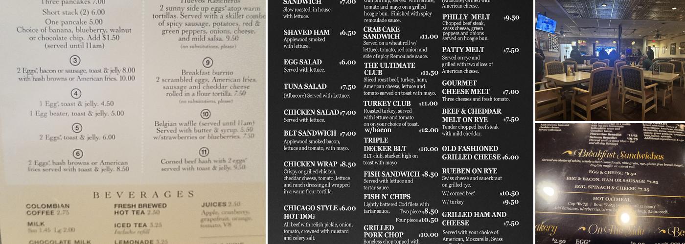 Bistro on the Glen Menu