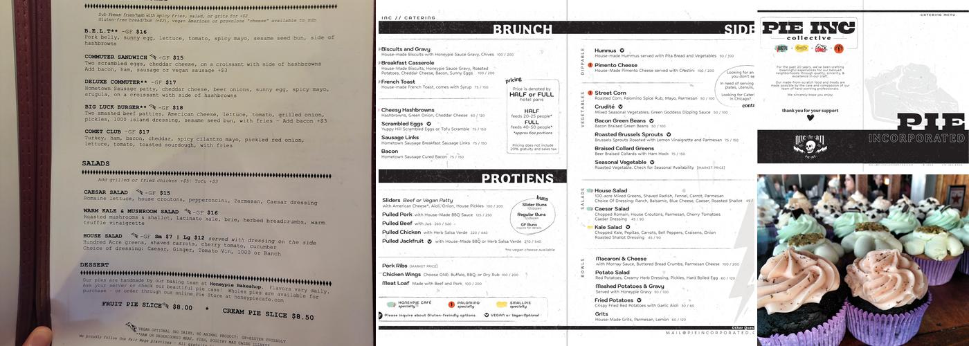 Comet Cafe Menu