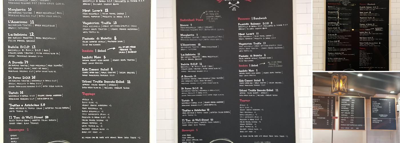 Neapolitan Express Menu