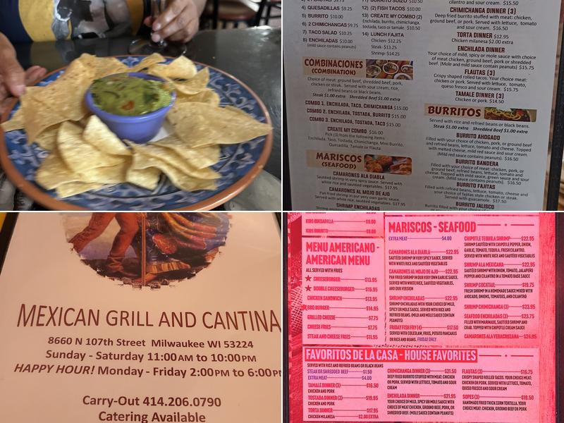 El Tenampa Mexican grill & cantina Menu