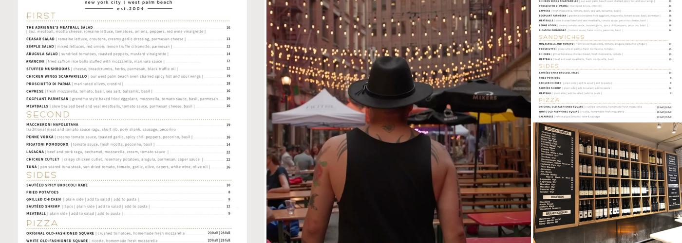 Adrienne's Pizzabar Menu