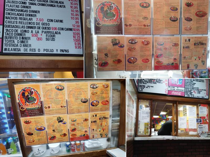 Jalisco Restaurant Menu
