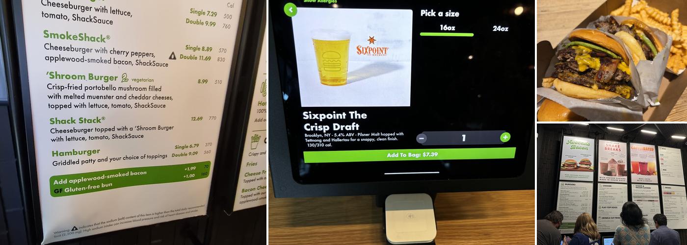 Shake Shack Battery Park City Menu