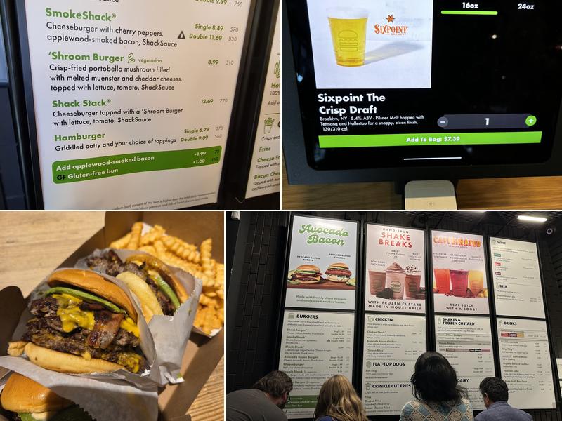 Shake Shack Battery Park City Menu