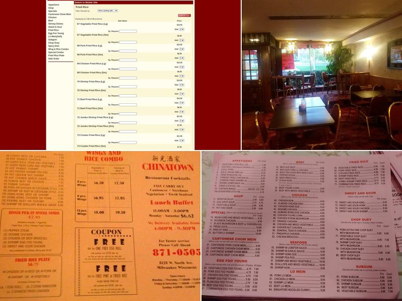 China Town Restaurant Menu