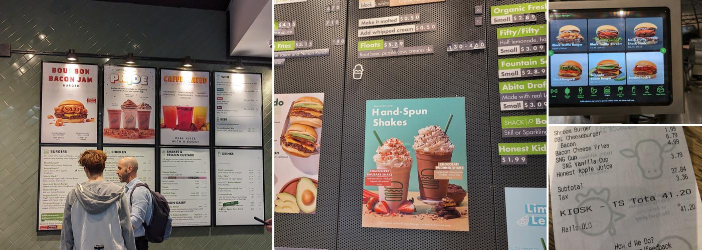 Shake Shack Fulton Transit CTR - Manhattan Menu