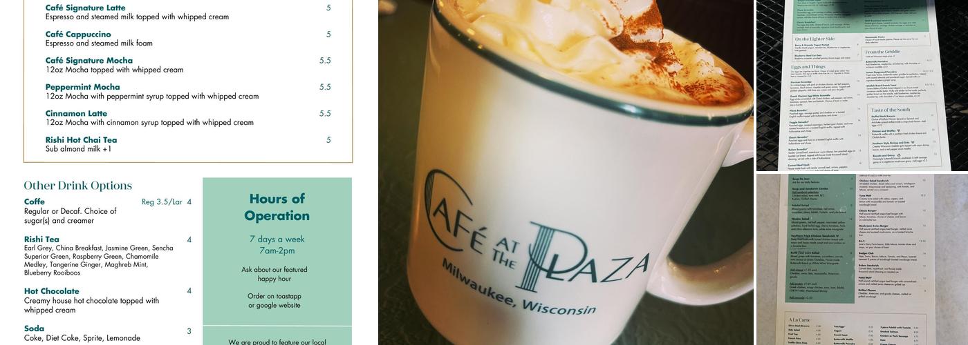 Café At The Plaza Menu