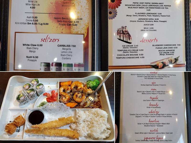 Ninja Japanese Steakhouse Menu