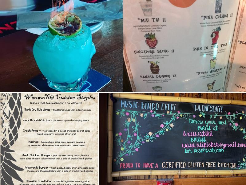 Wauwatiki Bar & Grill Menu