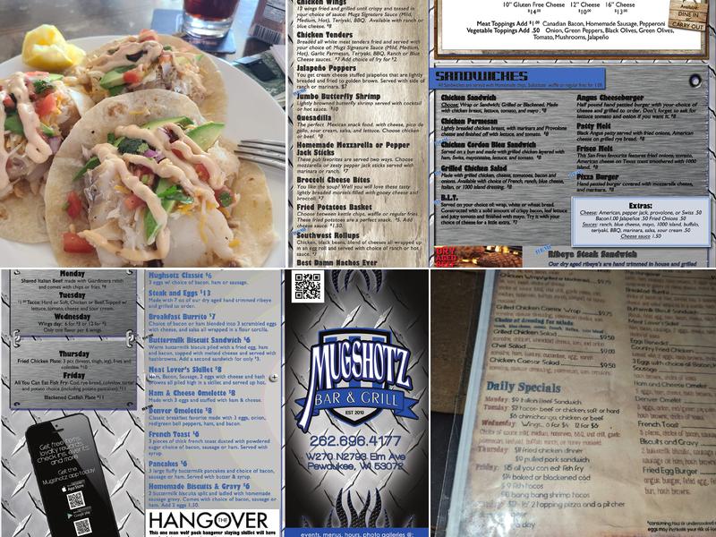 Mugshotz Menu