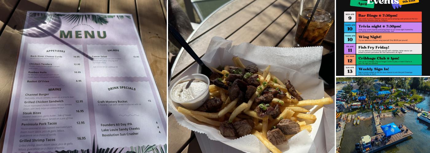 Panga Bar and Grill Menu