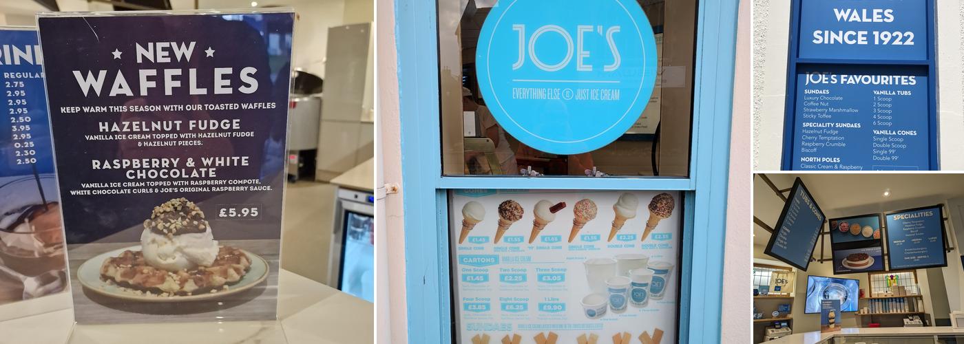 Joe's Ice Cream Parlour Menu