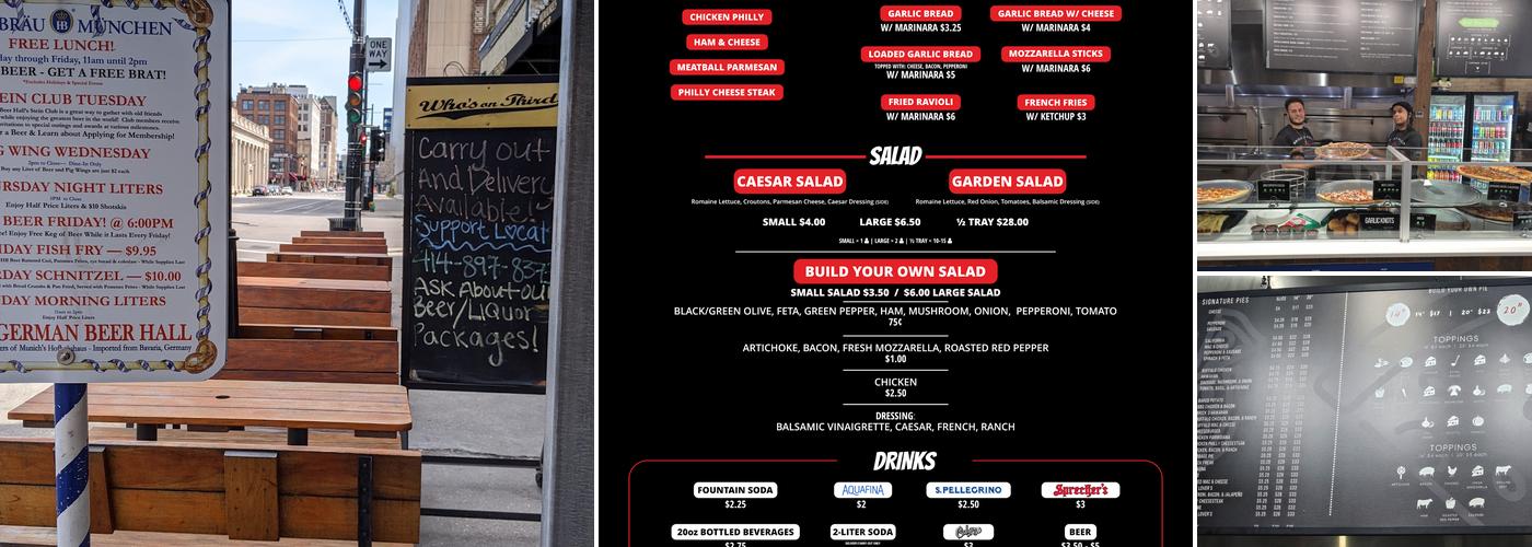 Brick 3 Pizza Menu