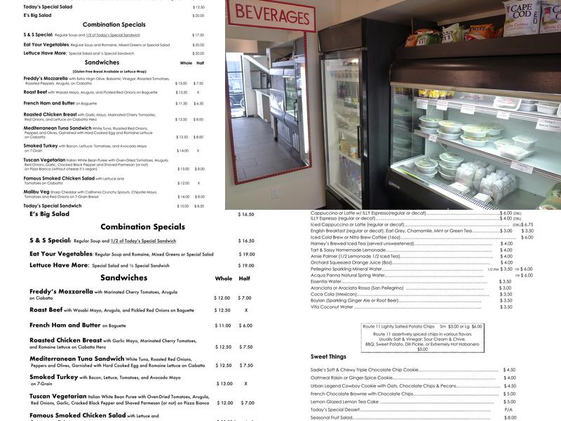 Cafe Clementine Menu