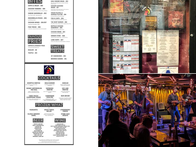 Cafe Wha? Menu