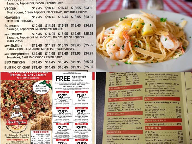 NiNi's Pizzeria Menu