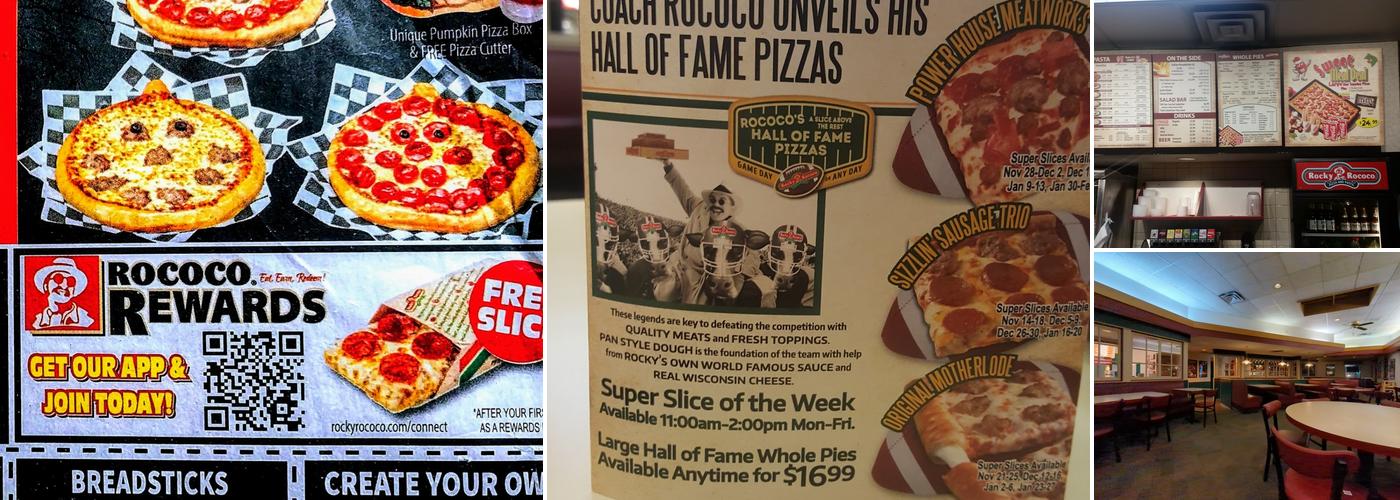 Rocky Rococo Pizza and Pasta Menu