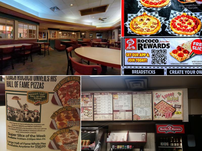 Rocky Rococo Pizza and Pasta Menu