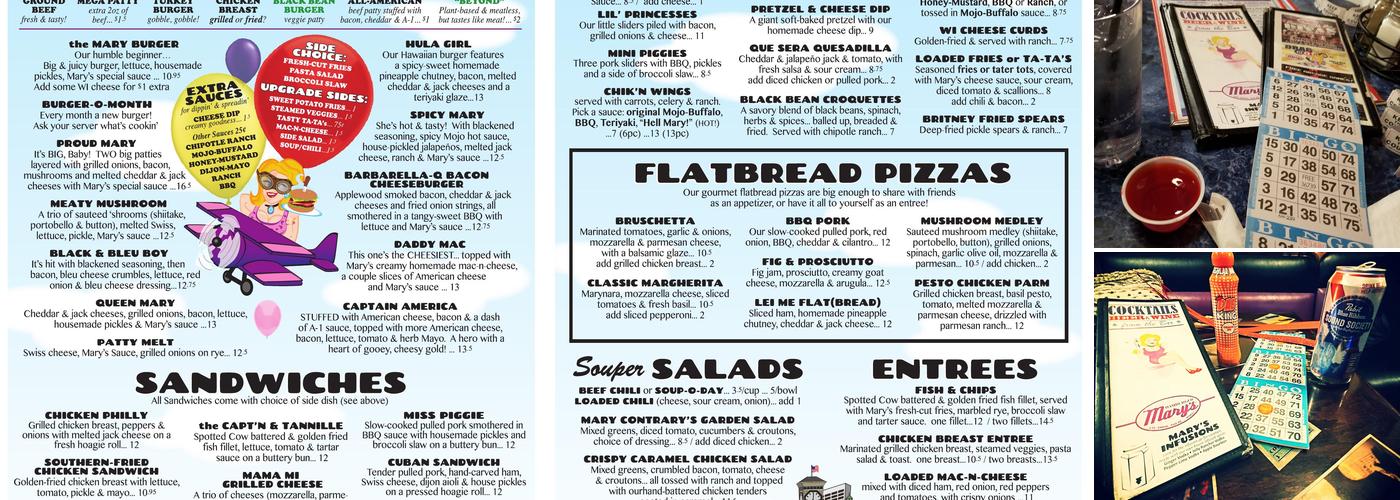 Hamburger Mary's Milwaukee Menu