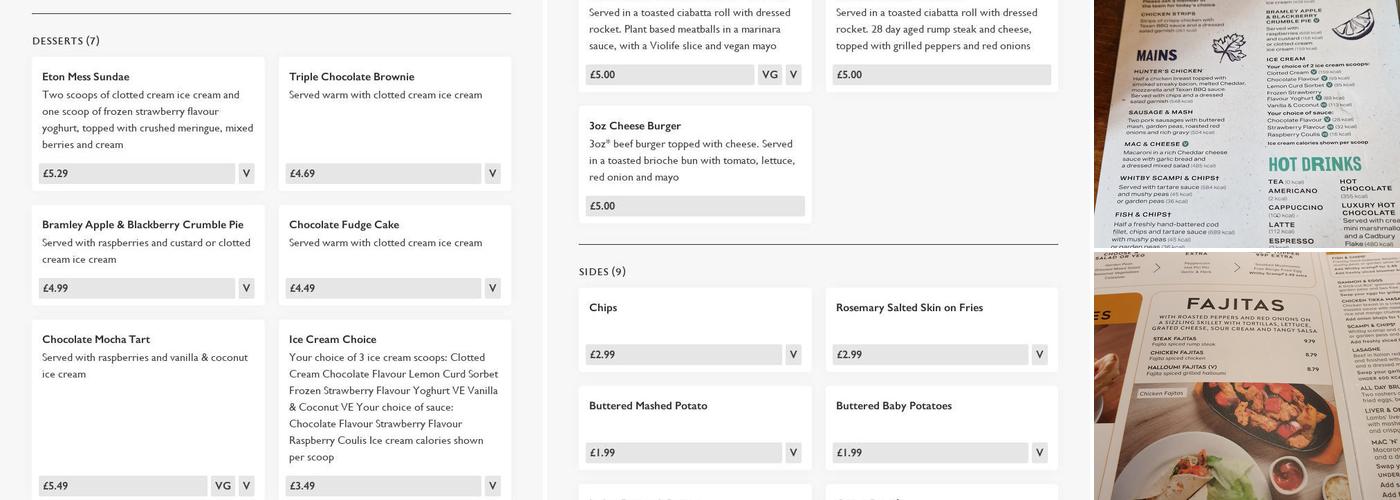 Pub On The Pond Menu