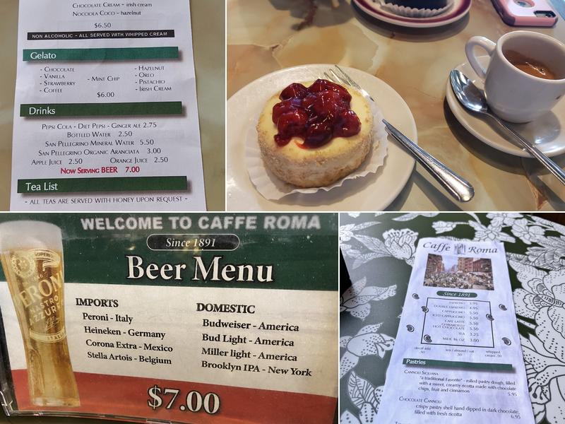Caffe Roma Menu