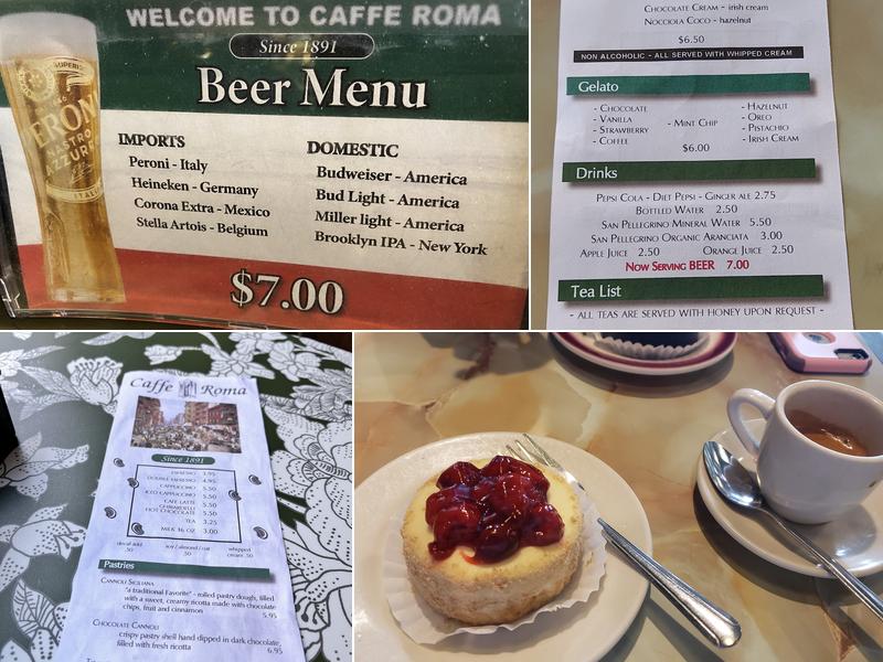 Caffe Roma Menu
