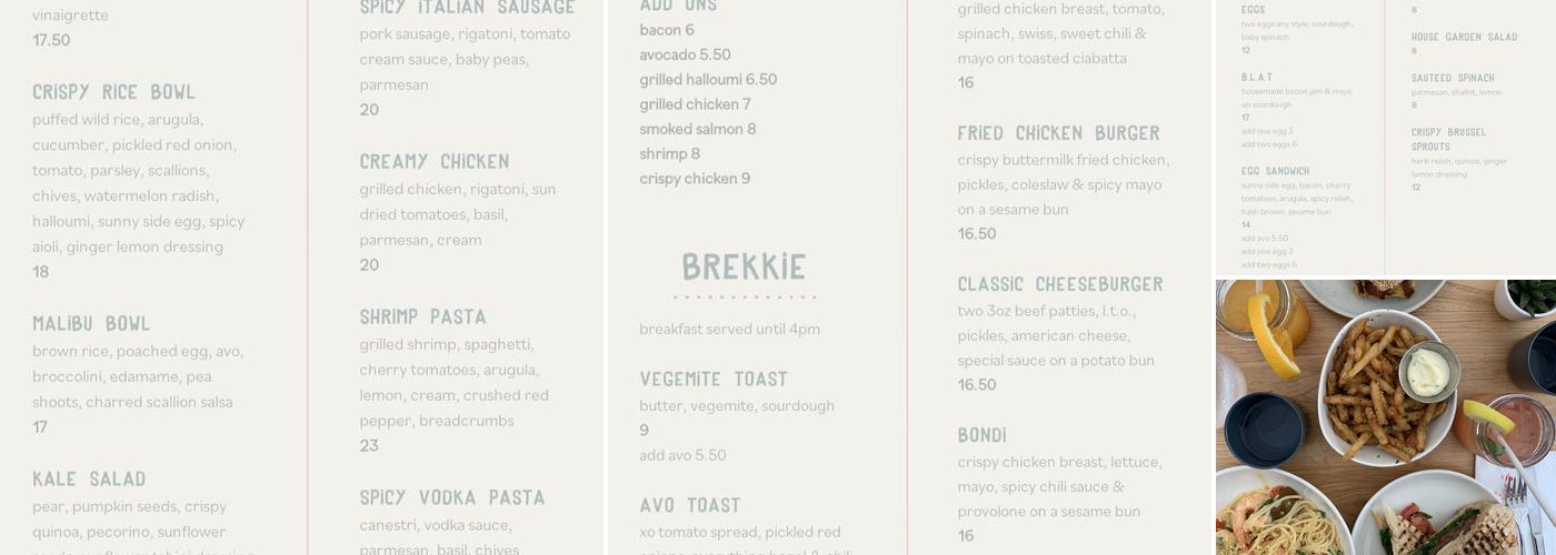 Little Ruby's SoHo Menu