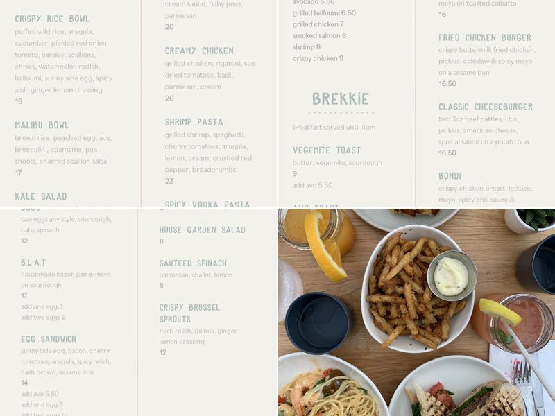 Little Ruby's SoHo Menu