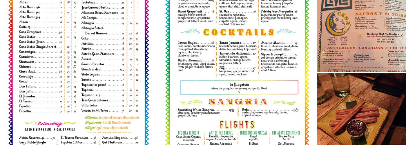 El Vez and Burrito Bar Menu