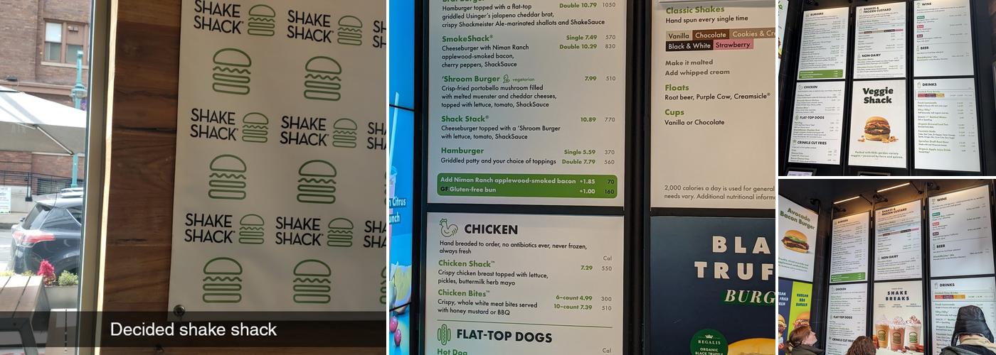 Shake Shack Third Ward Menu