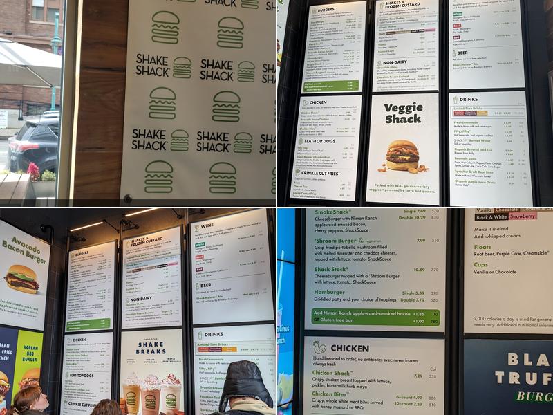 Shake Shack Third Ward Menu