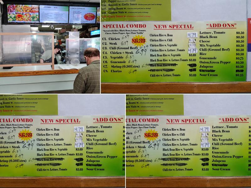 TASTE CHINESE RESTAURANT Menu