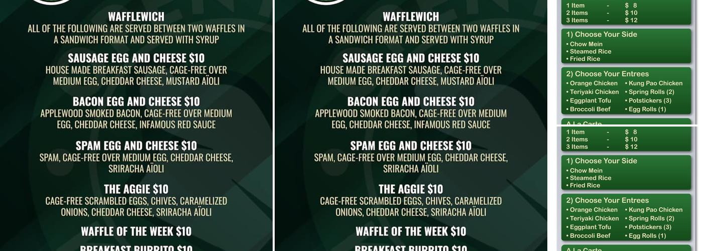 Open Rice Kitchen Menu