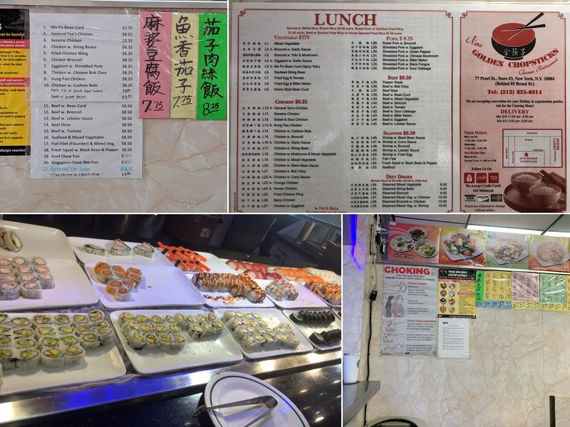 New Golden Chopsticks Menu