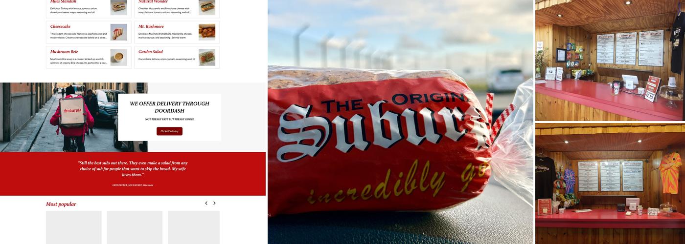 Suburpia - Layton Menu