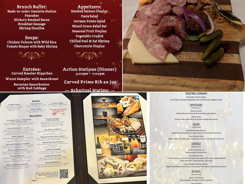 Mader's Restaurant Menu