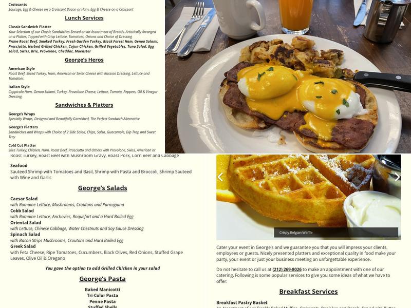 George's Menu
