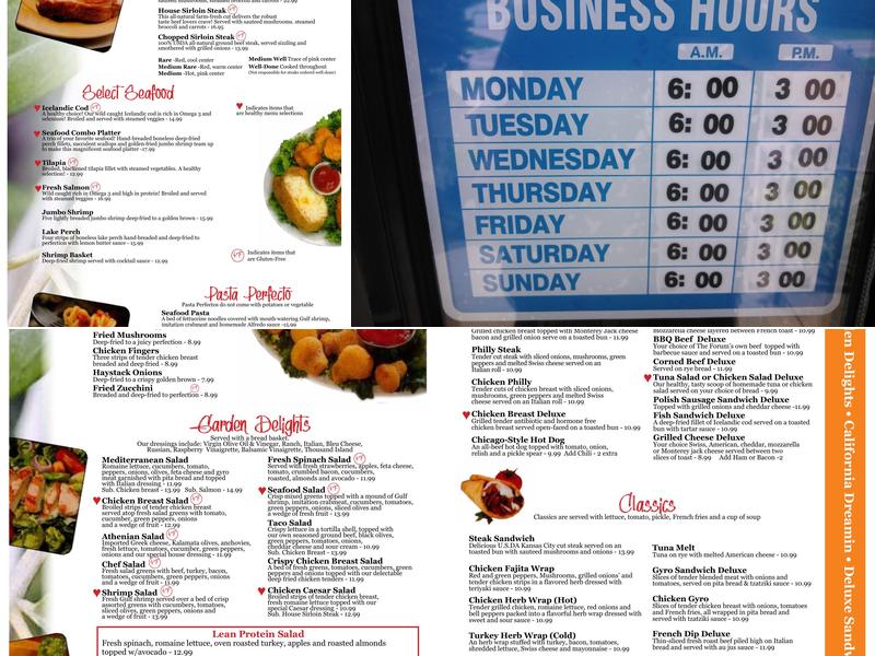 Market Place Cafe Menu