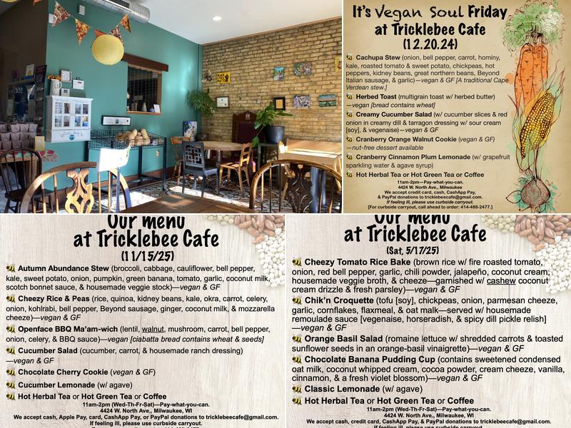 Tricklebee Cafe Menu