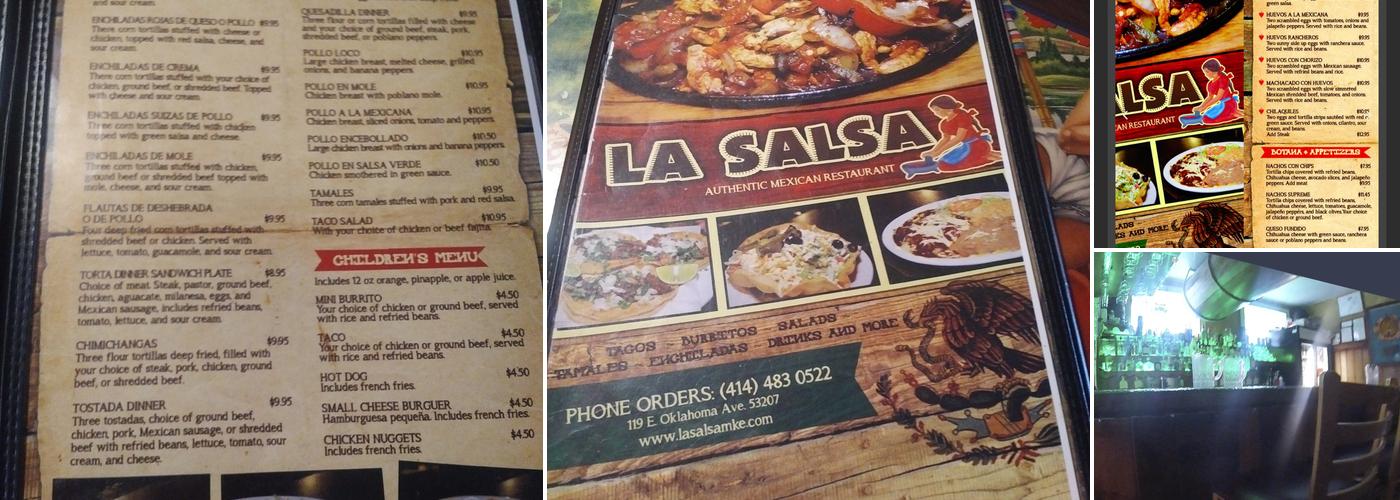 La Salsa Menu