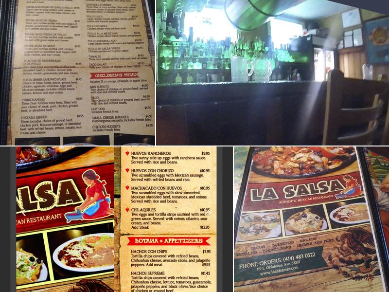 La Salsa Menu