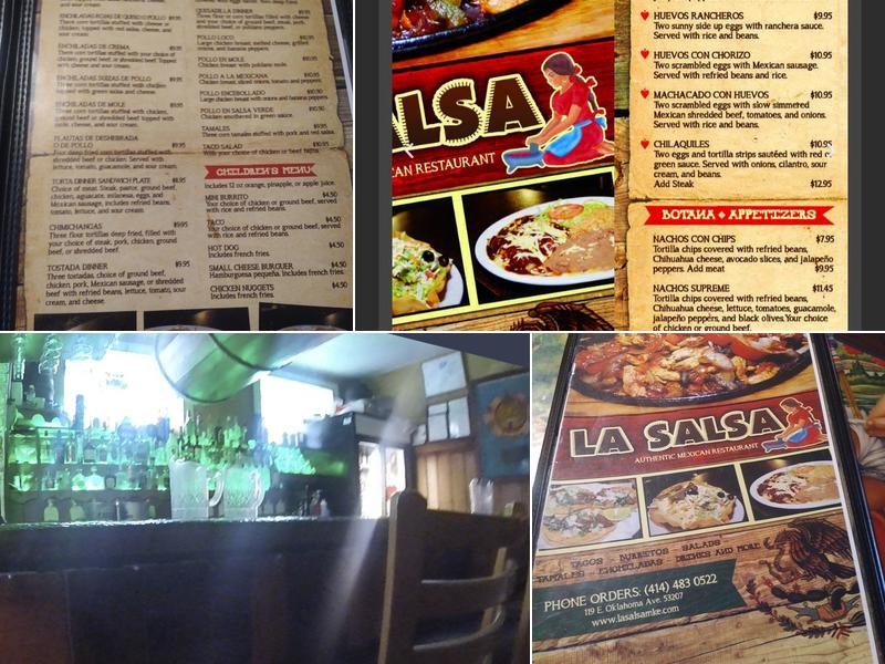 La Salsa Menu