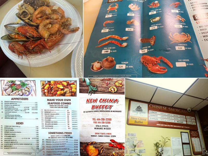 New China Buffet Menu