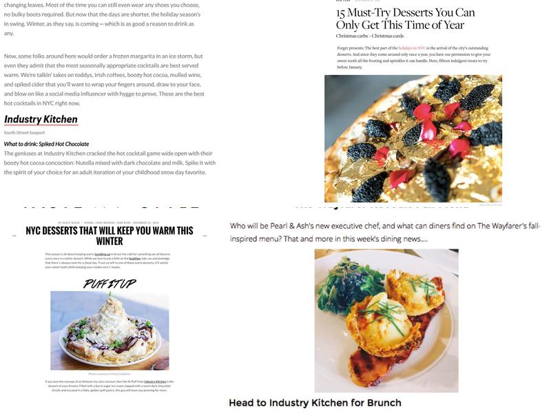 Industry Kitchen Menu