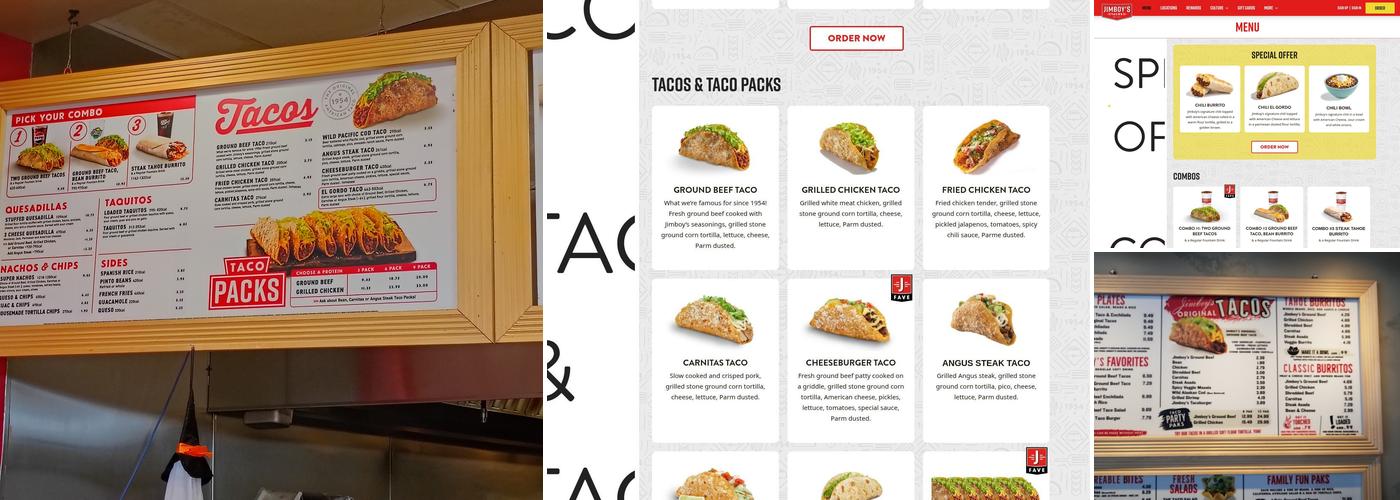 Jimboy's Tacos Menu